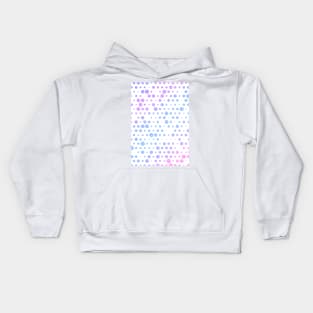 Light Pastel Purple, Magenta, Blue, Violet & Pink Minimal Polka Dot Pattern Kids Hoodie